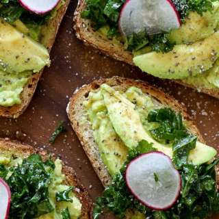 Avocado Toast with Lemon and Kale