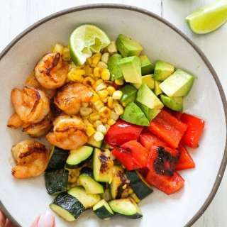 Grilled Shrimp and Vegetable Bowl