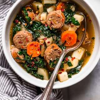 Kale and Potato Soup with Turkey Sausage