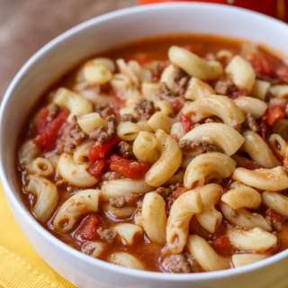Hamburger Macaroni Soup Recipe