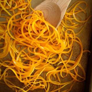 Roasted Spiralized Butternut Squash Noodles