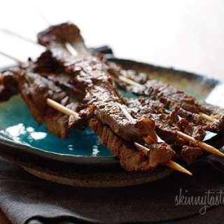 Asian Flank Steak Skewers