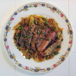 Deer Liver and Onions
