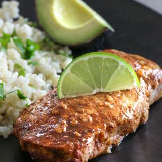 Quick Garlic Lime Marinated Pork Chops