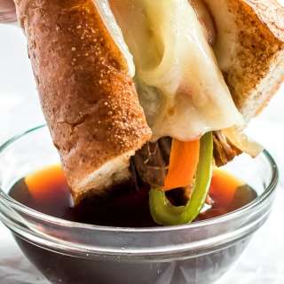 Slow Cooker French Dip Sandwich
