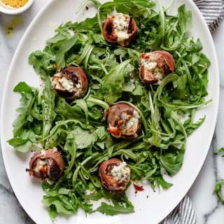 Prosciutto Wrapped Figs with Blue Cheese