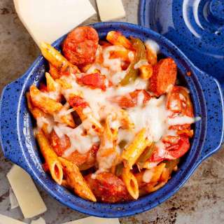 Baked Penne with Sausage