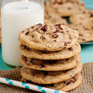 Thick and Chewy Chocolate Chip Cookies