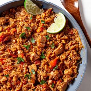 One Pot Thai Chicken and Rice Dish