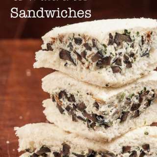 Olive, Bacon, and Watercress Sandwiches