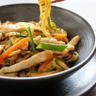 Chicken Zoodle "Lo Mein" For Two