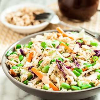 Crunchy Asian Cabbage Ramen Salad