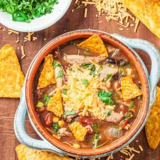 30-Minute Nacho Chicken Soup