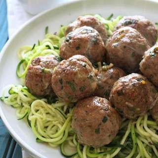 Asian Turkey Meatballs with Lime Sesame Dipping Sauce