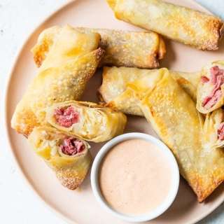 Pastrami Reuben Egg Rolls 