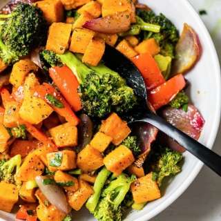 Warm Curry Roasted Vegetable Salad