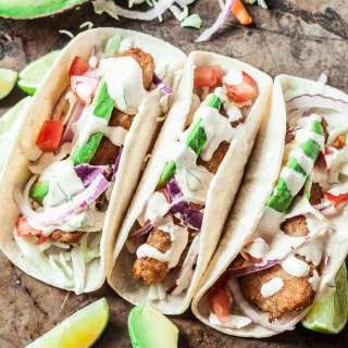 Crispy Baja Fish Tacos with Creamy Lime Sauce