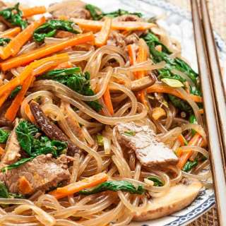 Jap Chae (Korean Stir Fry Noodles - GF)