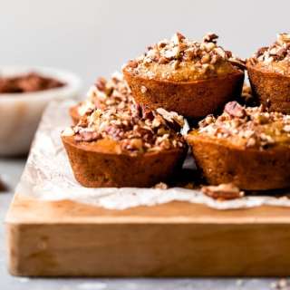 Maple Pecan Banana Muffins