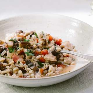 Mushroom Ragout with Farro