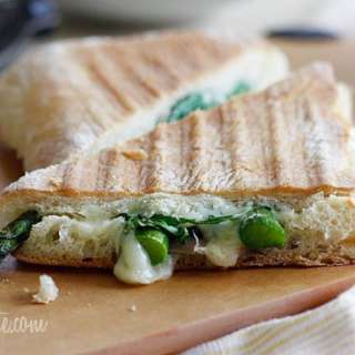 Asparagus Prosciutto Panini with Garlic Mayonnaise