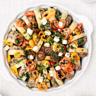 Oven Baked Meatballs and Potatoes