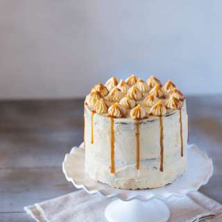 Banana Cake with Caramel Frosting