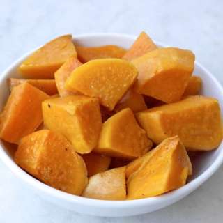 Greek Style Oven Roasted Sweet Potatoes with Olive Oil and Orange