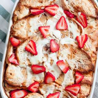 Strawberry Cream Cheese French Toast Bake