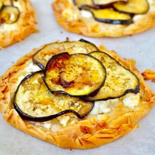 Mediterranean Eggplant & Feta tarts