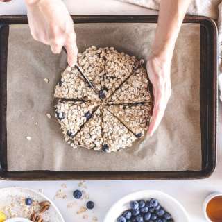 Blueberry Spelt Scones with Lemon