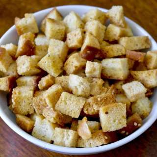 Homemade Olive Oil Croutons
