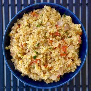 Warm Bulgur Wheat with Vegetables