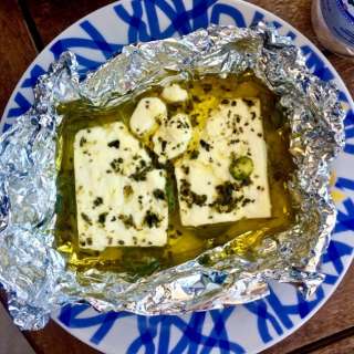 Baked Feta with Hot Peppers