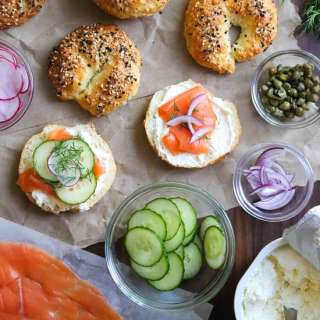 How To Setup an Easy Bagel Bar Brunch