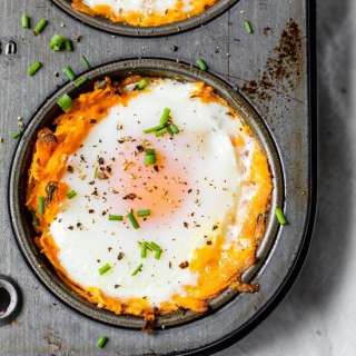 Baked Sweet Potato and Egg Cups