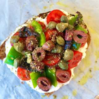 Mediterranean Feta Toast
