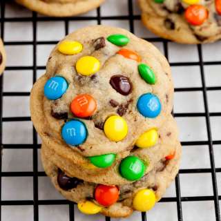 M&M Chocolate Chip Cookies