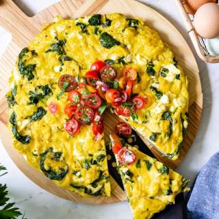 Spinach Feta Frittata Recipe