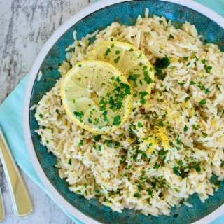 Authentic Greek Lemon Rice-Rizi Lemonato