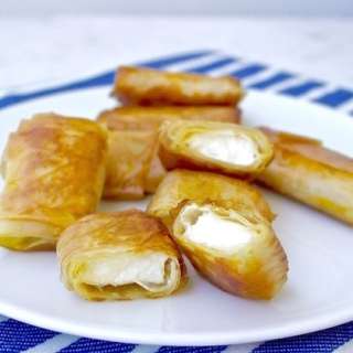 Pan Fried Feta - Phyllo Bites