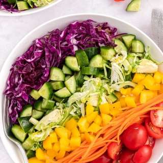 Rainbow Quinoa Salad with Lemon Dressing