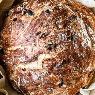 Homemade No-Knead Olive Bread Recipe