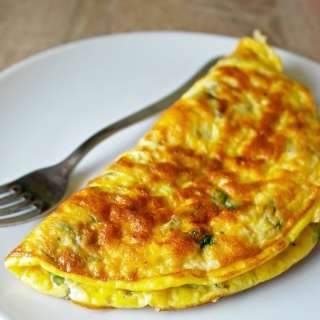 Greek Omelette with Feta and Mint