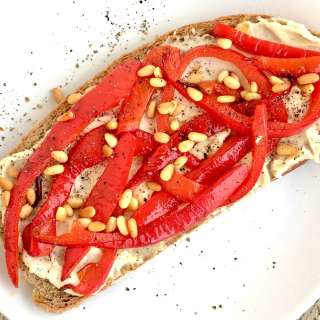 Hummus Breakfast Toast