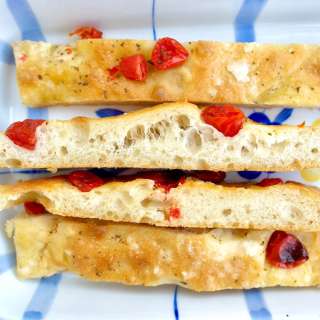 Easy Focaccia Bread with Cherry Tomatoes