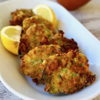 Greek Zucchini Patties with Feta and Herbs - Kolokithokeftedes