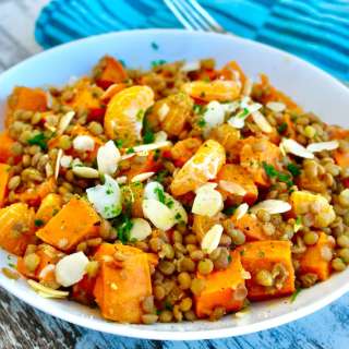 Mediterranean Lentil and Sweet Potato Salad