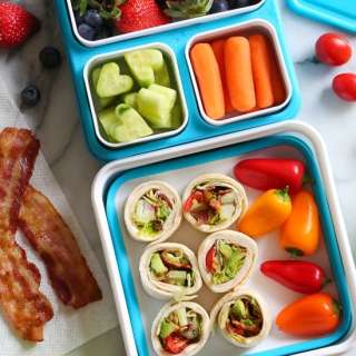 BLT Roll Ups with Turkey and Avocado