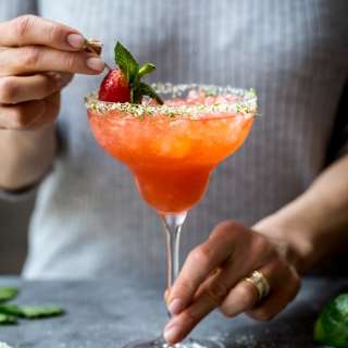 Strawberry Champagne Margaritas Recipe